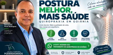 "Tratamento de quiropraxia no Jardim América, em Goiânia, para postura melhor e mais saúde"